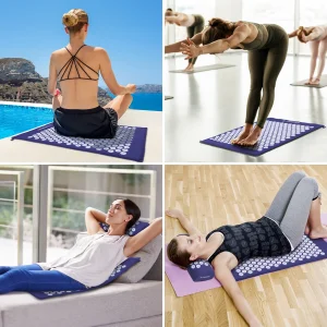 Mat and Pillow Massage Set with Bag