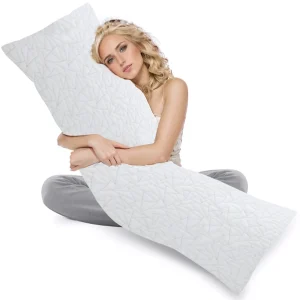 Memory Foam Body Pillow - 20x54 inch, White